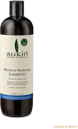 Sukin szampon nawilżający i odbudowujący do włosów suchych i normalnych 500ml