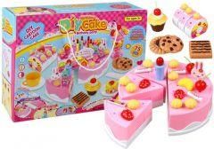Lean Toys Zestaw Przyjęcie Urodzinowe Tort Na Rzepy