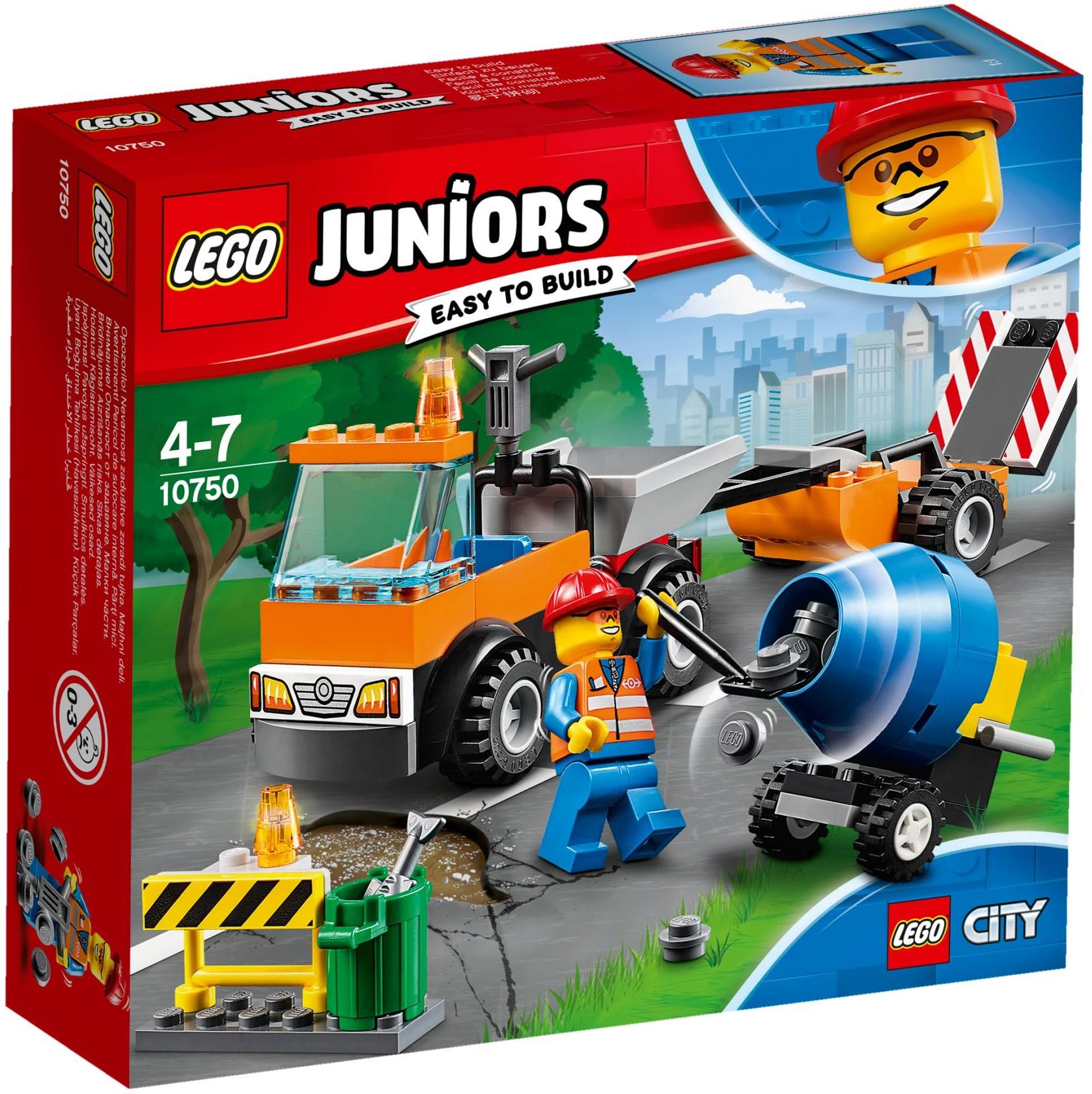 Klocki Lego Juniors Samochód Robót Drogowych 10750 Ceny I Opinie