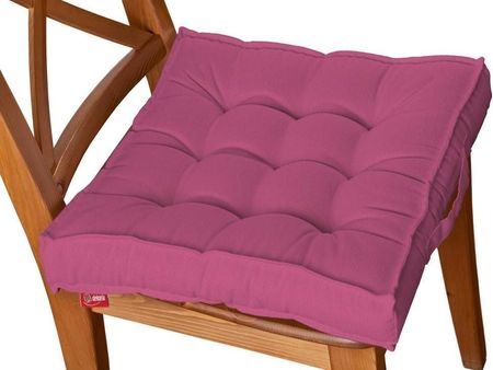 Dekoria Siedzisko Kuba Na Krzesło Loneta Różowy 50X50X10 Cm