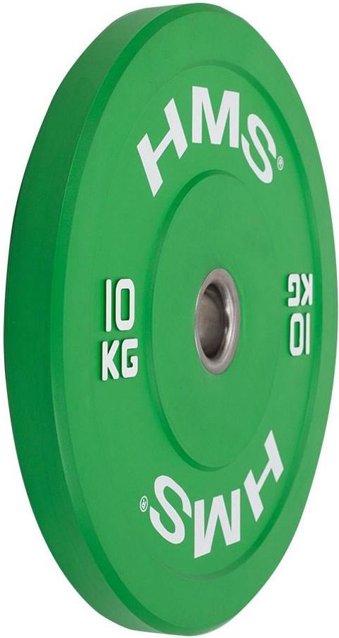 HMS CBR25 Green Talerz Olimpijski Bumper 10Kg - zdjęcie 4 HMS CBR25 Green Talerz Olimpijski Bumper 10Kg