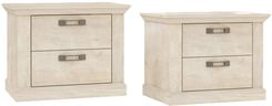 Zdjęcie Forte Szafki Nocne 2 Szt Ksmk021St-D43 Kashmir Pinia Biała - Kamienna Góra