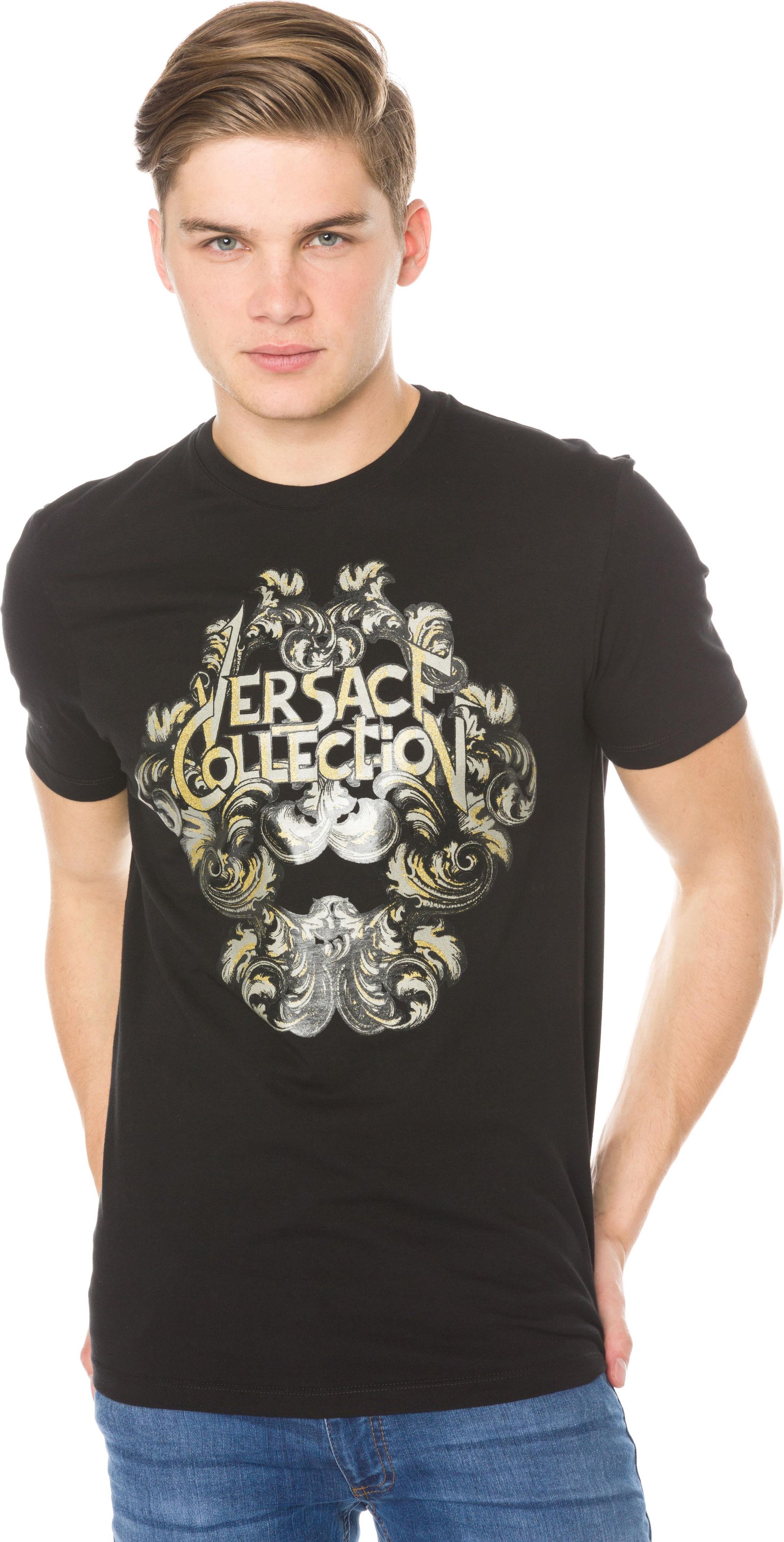Versace Collection T-shirt Czarny L - Ceny i opinie - Ceneo.pl