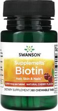 Zdjęcie Swanson Biotyna Sublingual Biotin 5000 mcg 60tabl. - Nowy Sącz