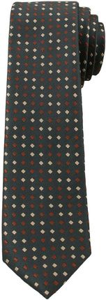 Krawat z Beżowobrązowymi akcentami - 6 cm - Angelo di Monti KRADM1373