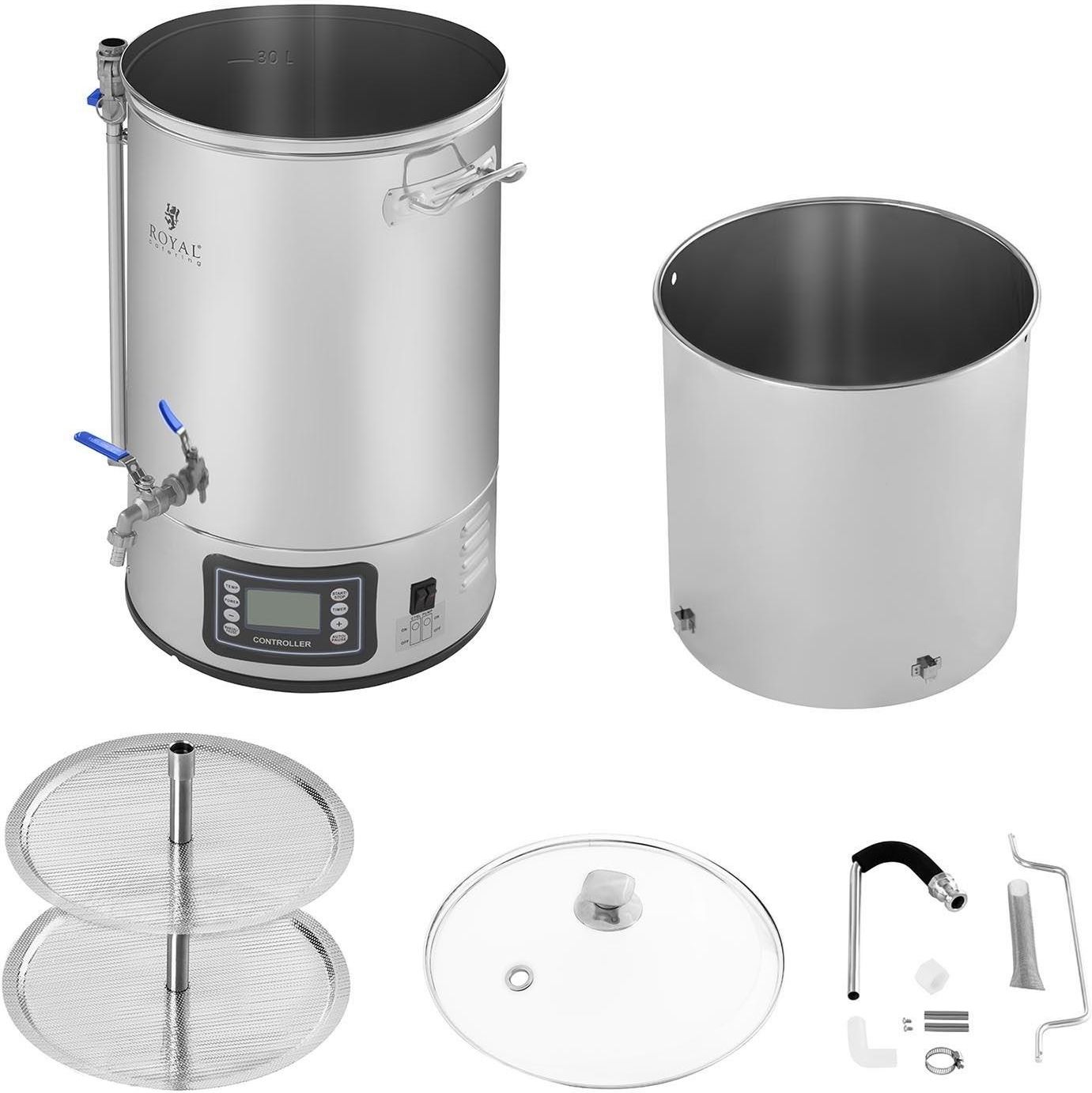 Royal Catering Kocioł warzelny 40 l LCD RCBM-40N - zdjęcie 3 Royal Catering Kocioł warzelny 40 l LCD RCBM-40N