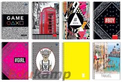 Zdjęcie Kołobrulion A5 100k. INTERDRUK kratka, kolorowy margines - Piastów