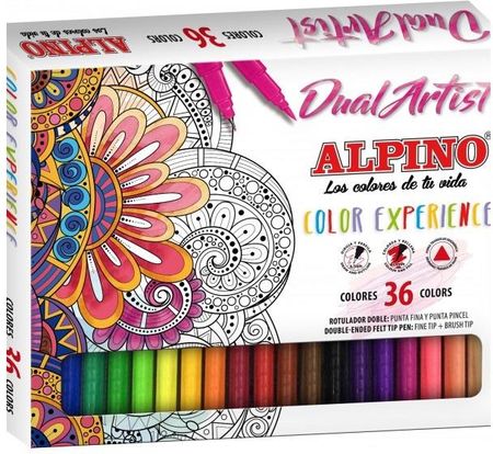 Alpino Flamastry artystyczne dwustronne 36 kolory