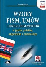Wzory pism, umów i innych dokumentów w języku polskim, angielskim i niemieckim - Iwona Kienzler (PDF) - E-encyklopedie i leksykony