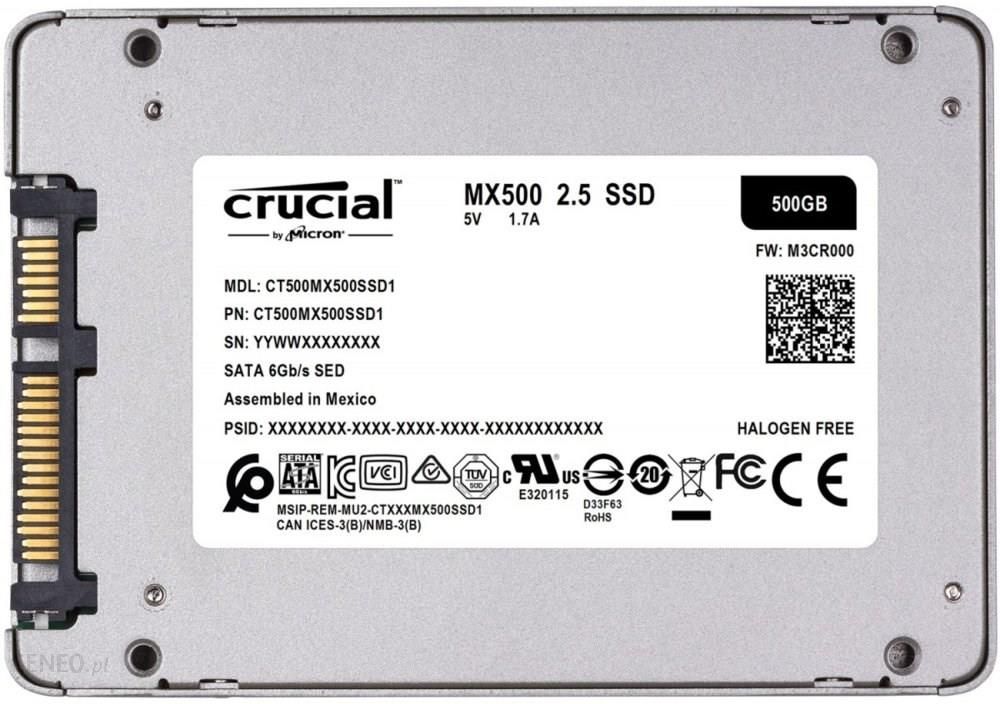 Crucial MX500 500GB 2,5" (CT500MX500SSD1)
