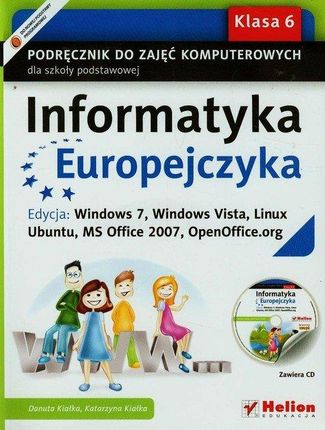 Informatyka Europejczyka 6 Podręcznik z płytą CD E