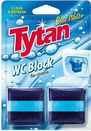 UNIA Kostka do spłuczki barwiąca wodę Tytan Blue Water 50g
