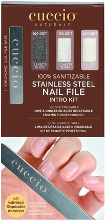 Cuccio Stainless Steel Nail File Zestaw pilników 