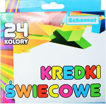 Schemat Kredki Świecowe 24 Kolory (74892)