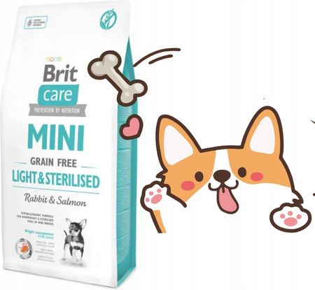 Brit care mini grain free light & sterilised best sale