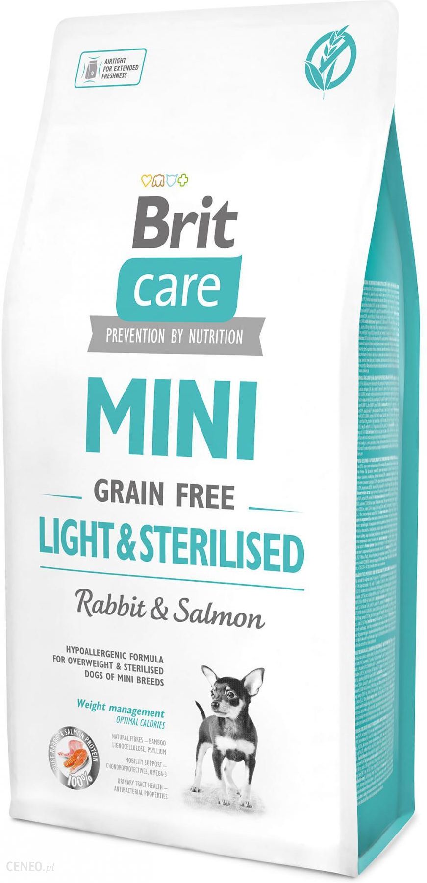 „Brit Care Mini Light“ be grūdų, sterilizuotas be grūdų, 7 kg