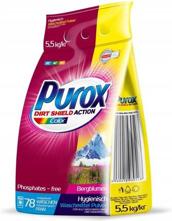 Purox Color Proszek Do Prania Kolorów 5,5kg