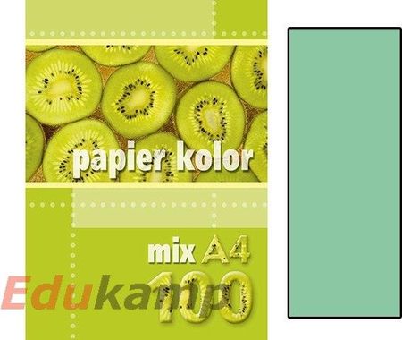 Papier ksero kolorowy A4 100k. KRESKA turkusowy (jk)