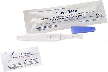 Nantog E.B. Test ciążowy strumieniowy OneStep 10mIU/ml 5 szt + test ciążowy paskowy 5 szt
