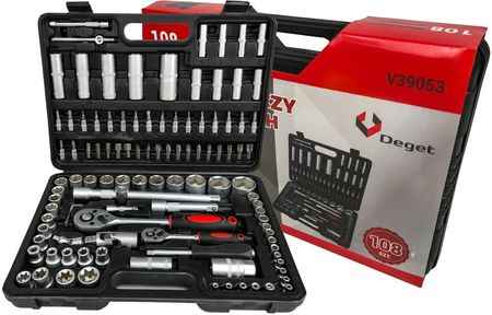 Verke Klucze Nasadowe 108 Sztuk Zestaw Walizka Deget V39053