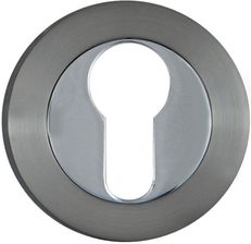 Zdjęcie Schaffner Rozeta Drzwiowa Na Wkładkę Nikiel Satyna/Chrom - Nowe