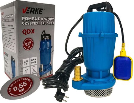 Verke Pompa do wody Brudnej Energooszczędna Qdx-550 Pływak