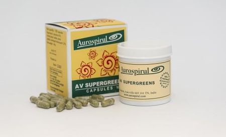 Aurospirul Moma Ayurveda AV Supergreens 400mg 100 kaps