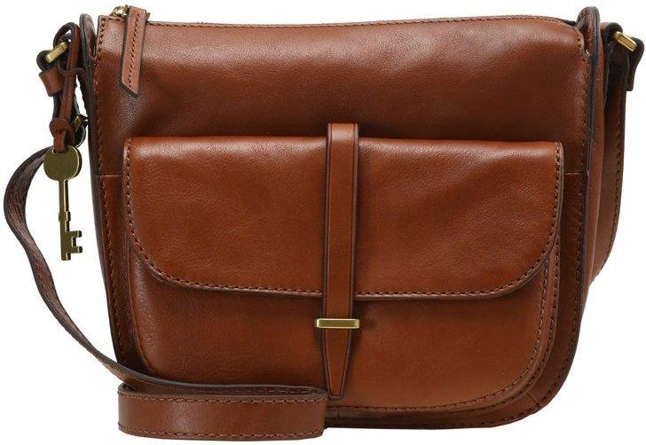 Fossil RYDER CROSSBODY Torba na ramię medium brown Ceny i opinie Ceneo.pl