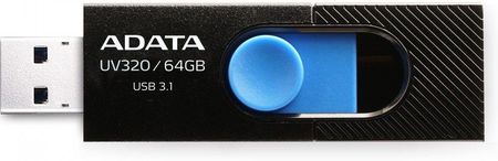 Adata USB UV320 Classic 64GB Czarno Niebieski (AUV32064GRBKBL)