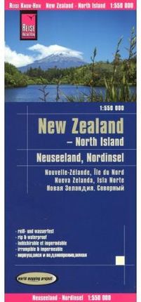 Nowa Zelandia Wyspa Pn mapa Wodoodporna Rkh