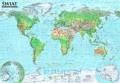 Świat Mapa polityczna i krajobrazowa format B1 1:31 000 000 - Mapy ścienne
