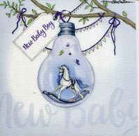 Zdjęcie Karnet Swarovski kwadrat Narodziny chłopca - Kęty