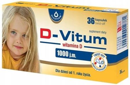 Oleofarm D-Vitum witamina D 1000 j.m. 36 kaps twist-off