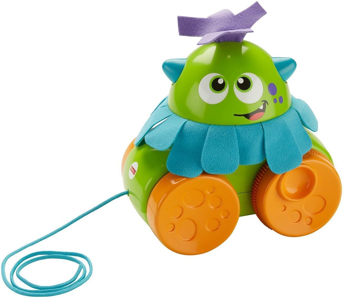 Fisher-Price – Mon Monstre à Tirer – Jouet D'éveil Avec Mouvement Rotatif Et Textures