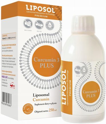 Medicaline Liposol Liposomalna kurkumina C3 Complex 170mg ekstrakt z kurkumy 95% 250ml