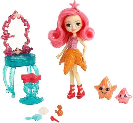 Mattel lalka Enchantimals Morska Fkv58 + Rozgwiazdy I Toaletka Fkv59