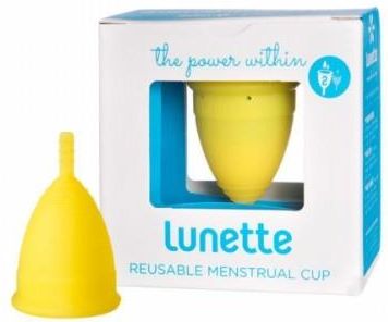 Lunette Menstrual Cup YellowModel 2