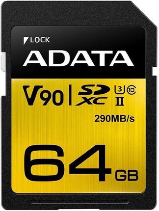 Adata SD Premier ONE 64GB Class10 (ASDX64GUII3CL10C)