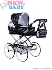 Zdjęcie New Baby Retro Wózek 2W1 Natalia Biało Czarny - Pacanów