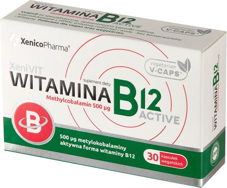Witamina B12 Active Metylokobalamina 30 kaps. wegańskich