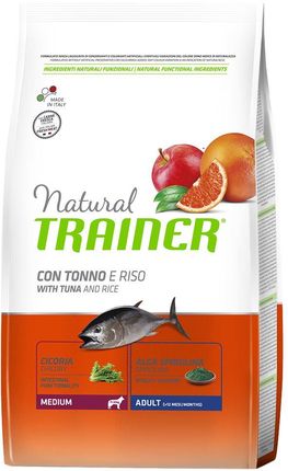 Trainer Natural Adult Medium tuńczyk ryż i spirulina 12kg 