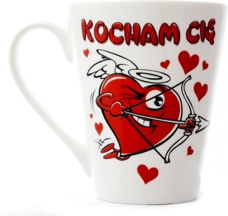 Kubek Ceramiczny KOCHAM CIĘ 300ml Walentynki