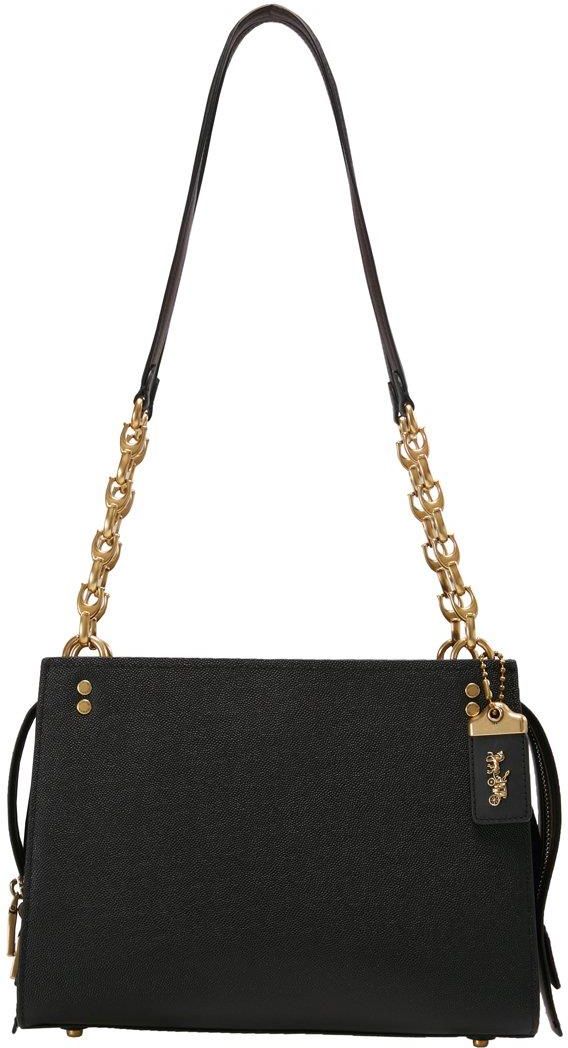 Coach ROGUE SHOULDER BAG Torebka ol/black Ceny i opinie Ceneo.pl