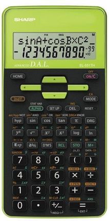 Kalkulator Sharp EL-531THGR (EL531THGR) Czarna/Zielona