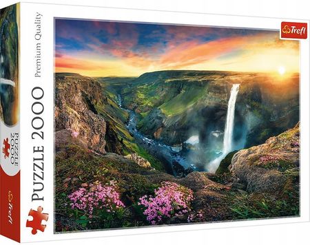 Trefl Puzzle 2000el. Wodospad Haifoss Islandia 27091