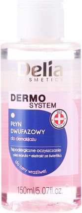 Delia Cosmetics Dermo System Dwufazowy płyn do demakijażu cera wrażliwa 150ml