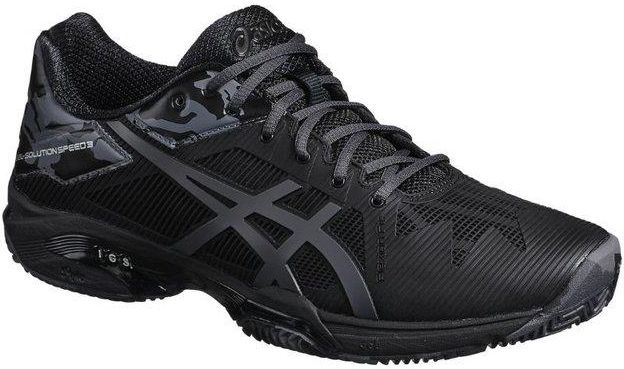 asics gel solution speed 3 clay gris negro e601n 9590