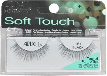 Ardell Soft Touch 151 Blacksztuczne rzęsy czarne, 1 para