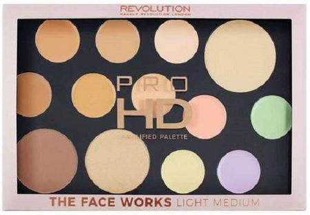 MakeUp Revolution Pro HD Palette The Works Light/Medium