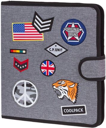 Coolpack Teczka wielofunkcyjna Mate Badges Grey 86080CP A406